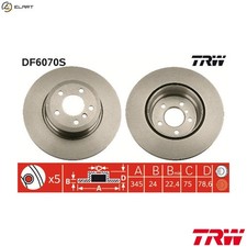 2x BRAKE DISC DF6070S FOR BMW