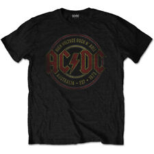 AC/DC T-Shirt Est 1973 Rock ACDC Band Official Black New