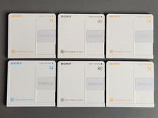 6 SONY Bianca MiniDiscs 74 80