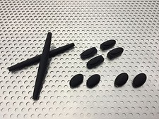 LINEGEAR Nosepad Earsocks Temple Shocks Rubber for Oakley Mars -Black[MA-CRS-BK]