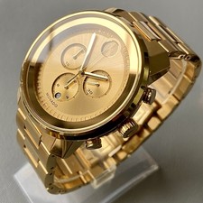 Mens Genuine Movado Bold Gold