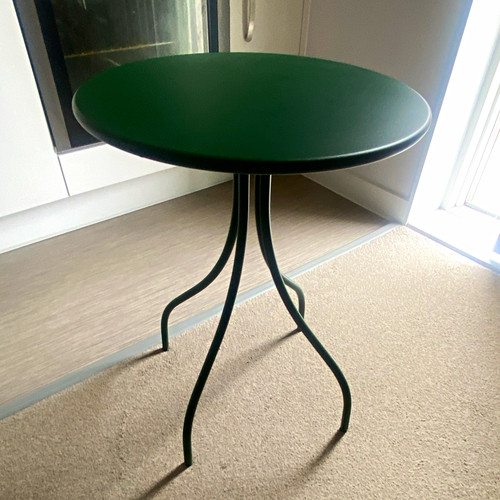 Ikea green round - green, side