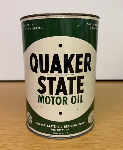 Vintage quaker state motor oil - quaker,