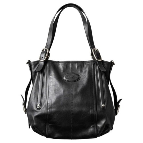 Tod black leather hobo bag - tod's,