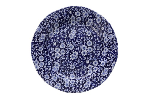Burleigh blue calico side - blue,