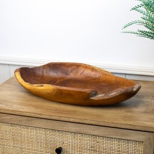 Teak Root Long Bowl 45cm