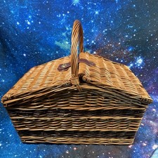 Wicker Hamper Basket Picnic Storage Wicker cane Huntsman basket