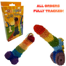 Rainbow Willy Warmer Novelty Gift Secret Santa Stocking Filler Fun Joke