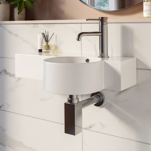 Round wall hung cloakroom - round,