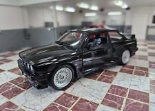 BURAGO 1988 BMW M3 E30 3 SERIES BLACK 1/24 SCALE DIECAST MODEL CAR