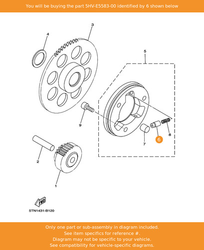 Yamaha cap starter clutch - yamaha, cap,