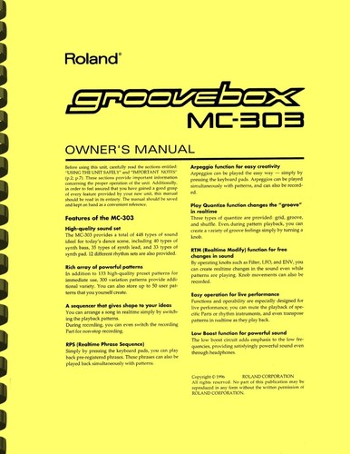 Roland 303 groovebox - roland,