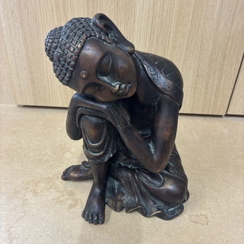 Large resting buddha statue - large,