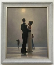 Dance Me to the End of Love Jack Vettriano Framed Canvas Print 51cm x 43cm Grey