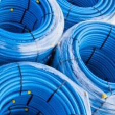 BLUE MDPE WATER MAINS PIPE (
