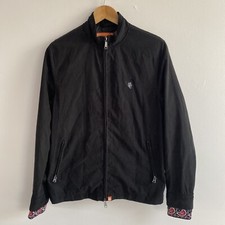 Pretty Green x Jimi Hendrix Bomber Jacket Men’s Small Black Lined Retro 60s