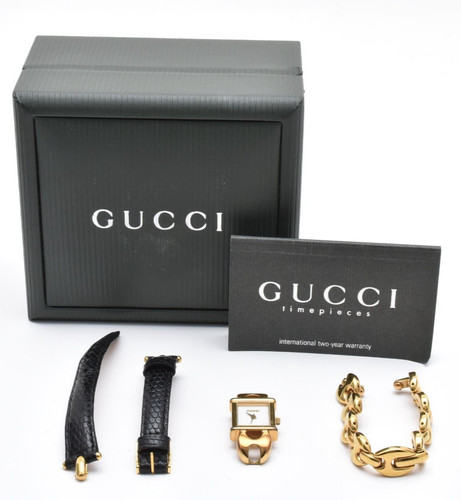 Gucci 1800l change belt gold - 2,