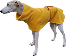 Greyhound, Lurcher, Whippet fleece dog coat with ties - Multiple colours
