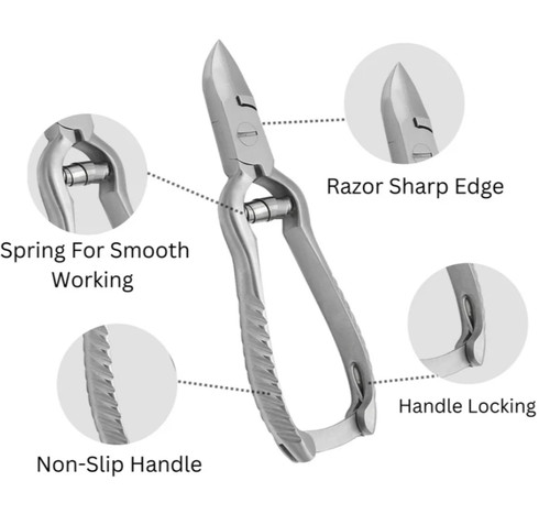 Professional toe nail clippers - toe,