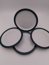 4 x Denby Greenwich 17 cm Side / Tea Plates Green Edge Very Good Condition 