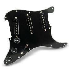 Fully Loaded SSS Stratocaster Compatible Scratchplate - Alnico V Pickups Black