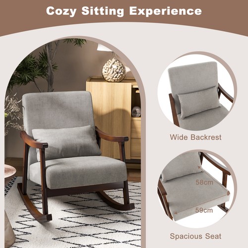 Wooden rocking accent - accent, chair