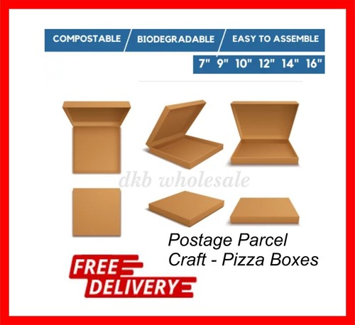 Postal craft pizza boxes - -,