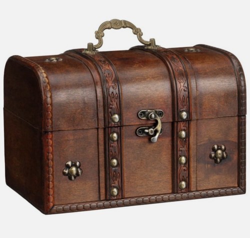 Medium wooden treasure - wooden,