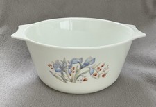 Pyrex unused blue iris - -,