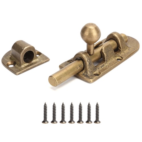 Vintage brass door latch - brass,