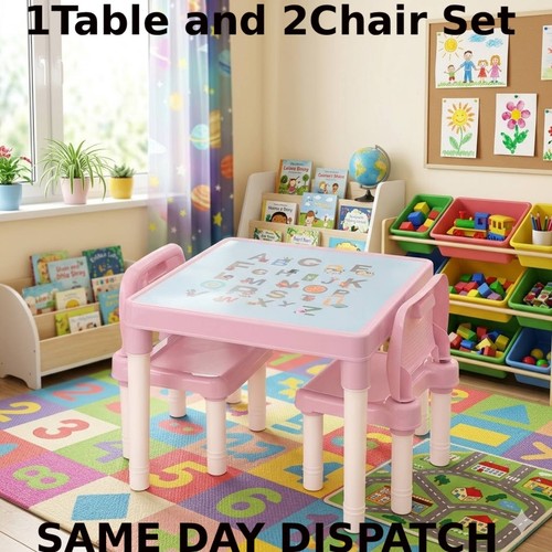 Kids abc table and 2chair - table,