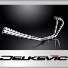 Kawasaki Z750B Twin 1976-1979 Complete Exhaust 2-1 Stainless Megaphone Muffler