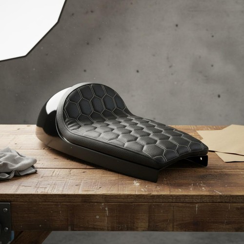 Motorcycle hump seat - seat, retro