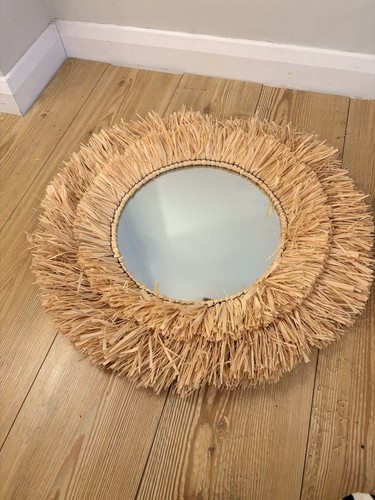 Large boho raffia sunburst - boho,