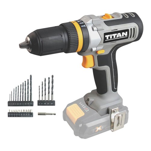 Titan combi drill cordless 18v - drill,
