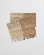 GANT G print camel scarf