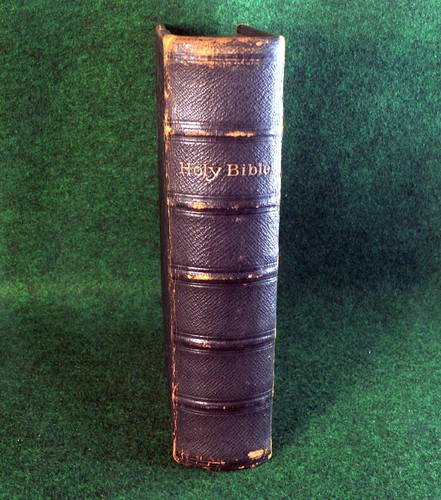 Antique 1874 holy bible old - antique,