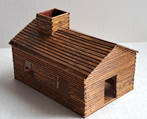 Vintage folk art matchstick - folk,
