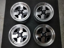 '82 ENKEI RIKEN X-VECTOR WHEELS 4 SET | RARE JDM 4 X 114.3 PCD 14 6J MICHELIN