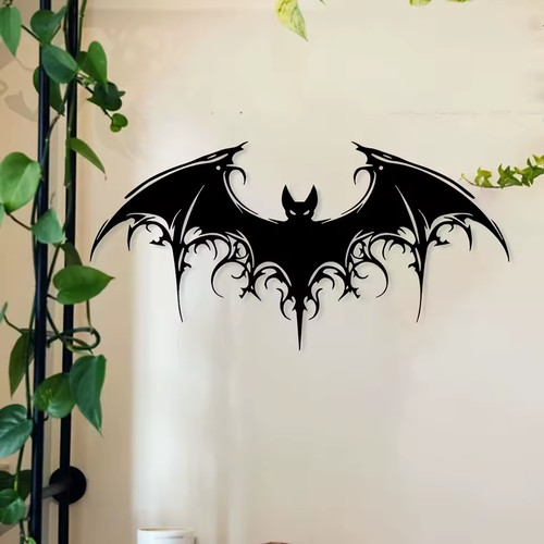 Metal wall art vampire - vampire, bat