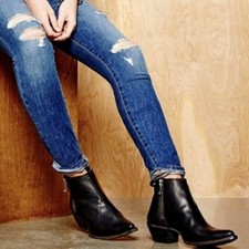 FRYE Sacha Black All Leather