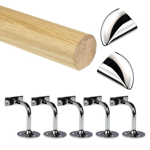 Oak round mopstick - round,