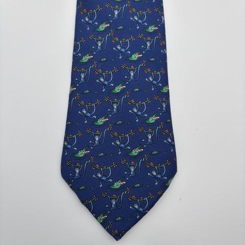 Hermes silk tie navy - silk,