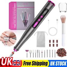 Electric Nail File Drill Portable USB Manicure Pedicure Machine Set Professional