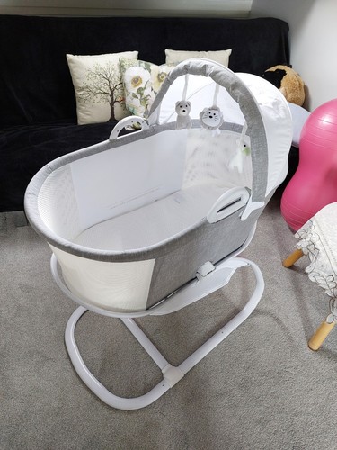 Purflo white baby bassinet - baby,