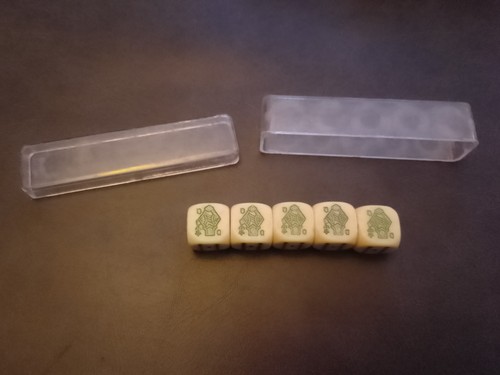 Vintage set poker dice - of,