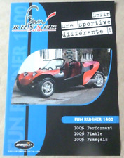SECMA FUN RUNNER 1400 Buggy Catalog Brochure Folder Brochure Brochure Pub