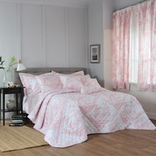 Toile De Jouy Pink Bedroom Set
