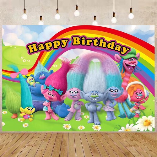 Trolls backdrop banner happy - trolls,