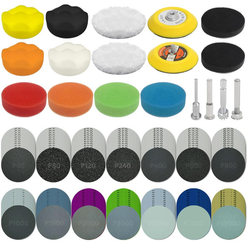 158pcs inch sanding discs - 158pcs,